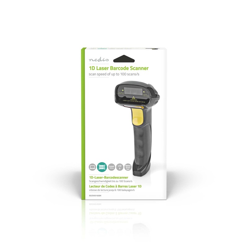 Nedis Barcode Scanner | Laser | Wired | 1D Linear