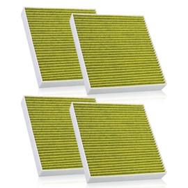 4Pcs Activated Carbon Cabin Air Filter Set Compatible with Freightliner Cascadia Coronado 122SD Century Class 1996-2023, Replace PA4857 P609422 BOA91559