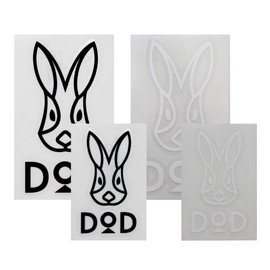 DOD ST1-658-BW Logo Stickers, Set of 4, Outdoor Weatherproof Type (S&M)