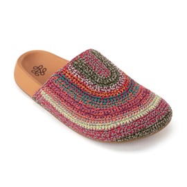 The Sak Bolinas Clog Shoe - Women's Slip On Sandal for Indoor & Outdoor Use, Comfortable Mule Shoes, Sunset Stripe