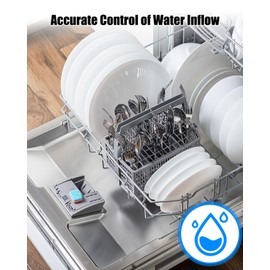 W10327249 Dishwasher Water Inlet Valve and Float Switch Assembly Fit for Wtchen Aid Kenmore Amana Maytag Jenn-Air Replace W10327249 W10195047 W10327249 AP6019618 AP6016738