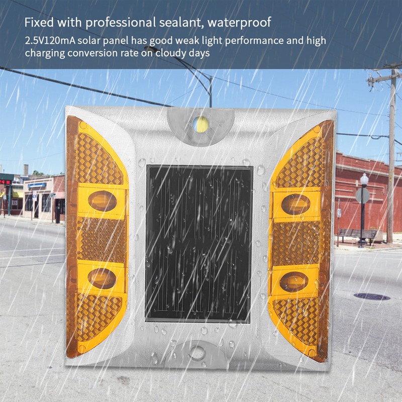 Casting Aluminum Road Stud Light Outdoor Solar Powered Lamp for