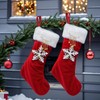 Suncalla 2 Pcs Christmas Santa Claus Boots Brass Bells