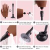 Practice Hand for Acrylic Nails with Stand Bracket, Silicone Fake