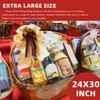 Morepack Shrink Wrap Bags for Gift Baskets, 24x30 inches Clear