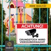 Achtung Videoüberwachung Sign – 5 mm Thick – 30 x