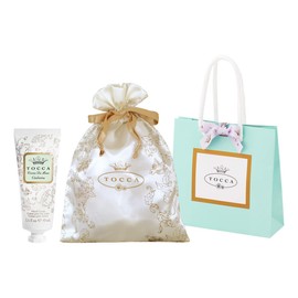 TOCCA (Tocca Beauty) Scent-Loving Hand Cream Gift with Drawstring Pouch & Shopper, Tulip and Apple Fresh & Sweet Julietta Scent (Handbag, Lovely Satin Drawstring Pouch Included)