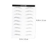 Ipetboom Natural Waterproof Eyebrow Stickers 2 Sheets/18 Pairs Eyebrow Makeup