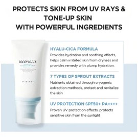 Protector Solar Skin1004 Madagascar Centella Hyalu Cica SPF 50 Pack Doble  Sunscreen Twin Pack, 2 Units                                               