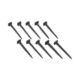 Set of 10 Wrought Iron Square Head Nails - 3 Inch