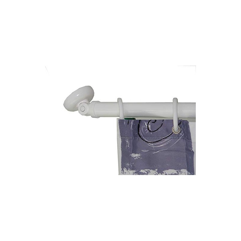 White sloping wall adapter Oblique WANDHA Switch ø28 Shower Curtain