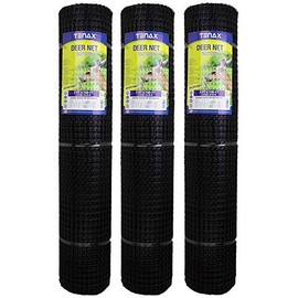 Tenax 2A040006 Deer Net, Black, 7-Feet by 100-Feet (Pack of 3)