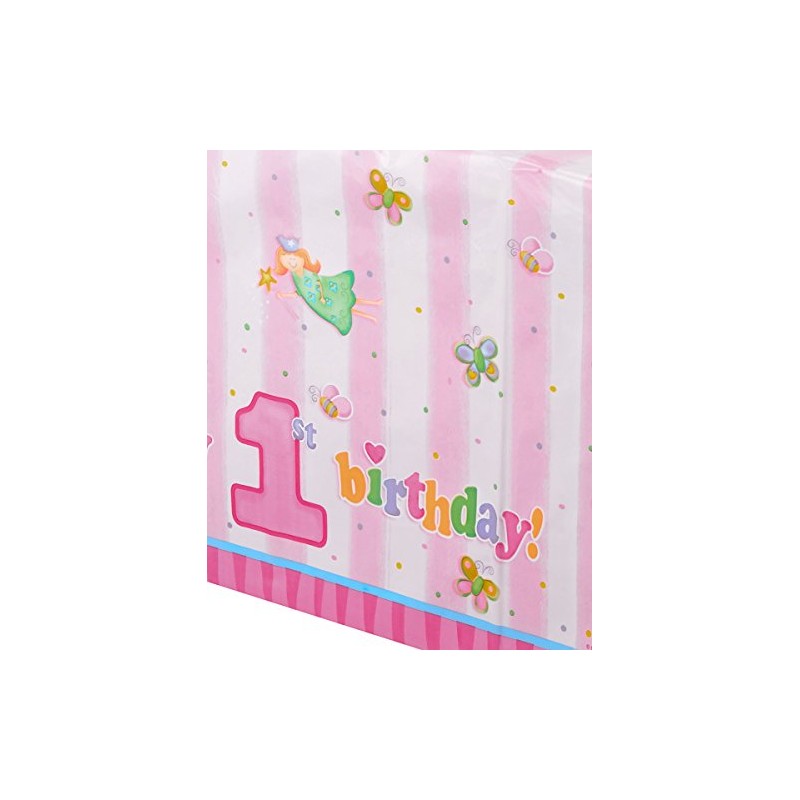 Fun At One Girl Plastic Tablecover
