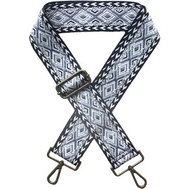 Xundefeng 2" Wide Women's Boho Replacement Handbag Straps for Crossbody Purse Bags Lady Girls Canvas Bag Strap