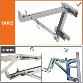Ladder Jacks, 2-Rung Short Body Ladder Jack Tool to 20-Inch Width,Extension Ladder Jack for Working Stage, Upgrading Design & Strengthen Stability (1 Pair)
