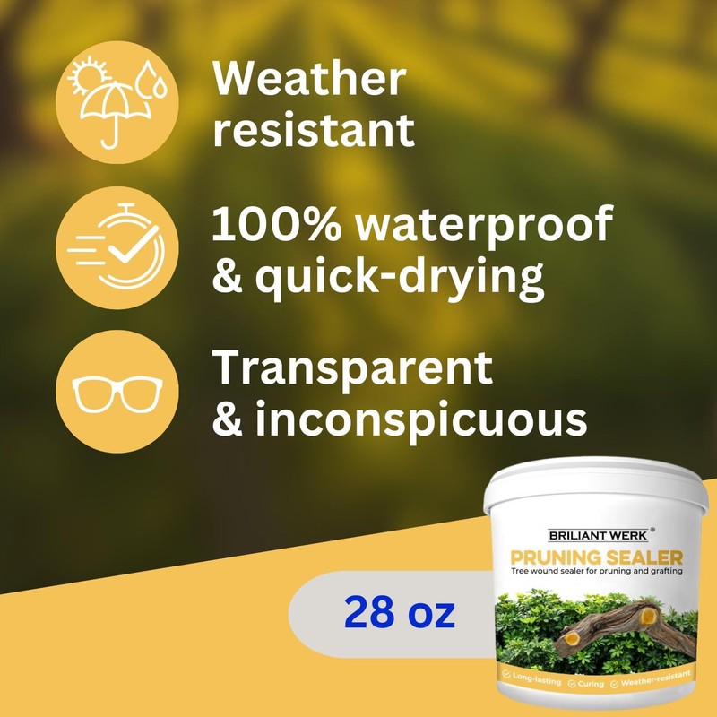 Briliantwerk 28 oz Transparent Tree Pruning Sealer - Tree Wound