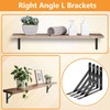 Gabotrie 4 Pack Heavy Duty Shelf Brackets, Metal L Brackets,