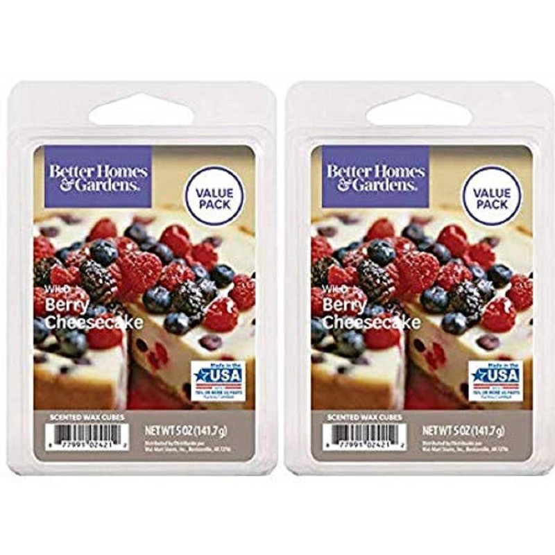 2 Pack Wild Berry Cheesecake Better Homes and Gardens Wax