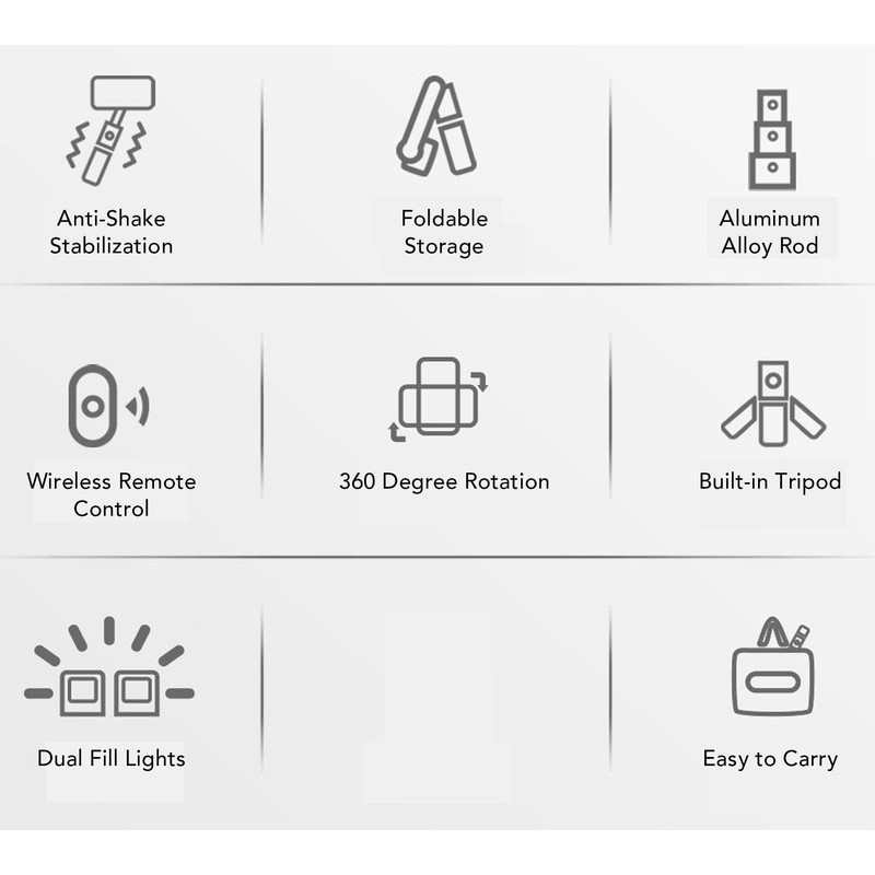 Phone Gimbal Stabiliser, Foldable Handheld Phone Stabilizer, Tripod, Selfie Stick