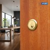 XFORT Polished Brass Rim Cylinder, Security 5 Pin Rim Cylinder
