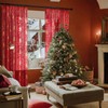 Topfinel Christmas Curtains with Eyelets Semi-Transparent Curtains Modern 145 L