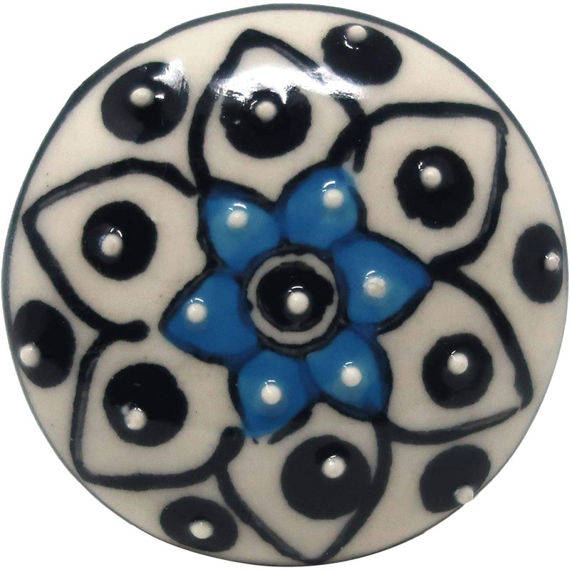 Ajuny Ceramic Knobs and Pulls for Dresser Drawers Kitchen Cabinets