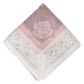 Lanvin Collection 08001823 Handkerchief Women's Handkerchief, Flower Pattern, Lily of the Valley, Pink