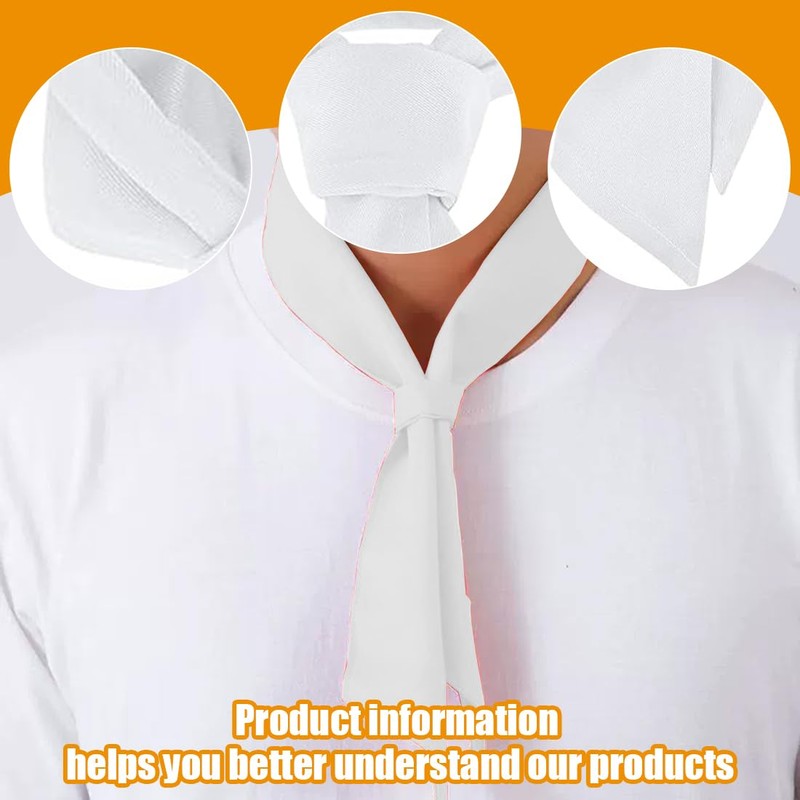 HAMKU Pack of 2 Men's Triangular Welding Scarf, Chef's Welding