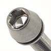 4Pcs Titanium Bike Bolts, M6x18mm 20mm Hex Tapered Head for