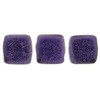 CzechMate 6mm Square Glass Czech Two Hole Tile Bead -