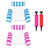Tiardey 2Pack Inflatable Pool Floats Hammock,4in1 inflatable hammock(Saddle,Lounge Chair,Hammock,Drifter),Water Lounge