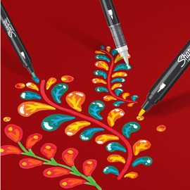 Sharpie Marcadores Creativos, Marcadores Acrílicos a Base de Agua, Punta de Bala, Colores Surtidos, 5 Piezas