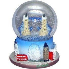 Snow Globes Medium Detailing London Tower Bridge, London Collectable Souvenir