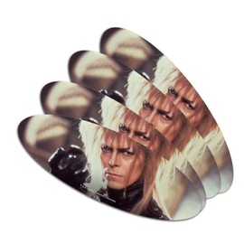 Labyrinth Goblin King Crystal Ball David Bowie Jareth Double-Sided Oval Nail File Emery Board Set 4 Pack