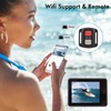ciciglow Action Camera 4K 30Fps WiFi Sports Camera 30M/98ft Underwater