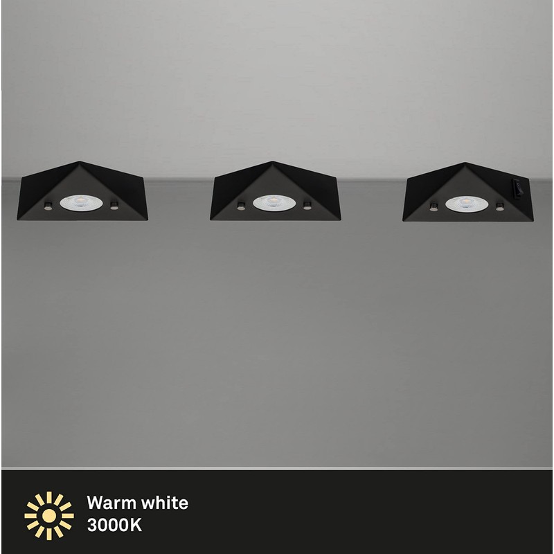 Trango Cook 6740-35 Under-Unit Light in Matt Black Recessed Spotlight
