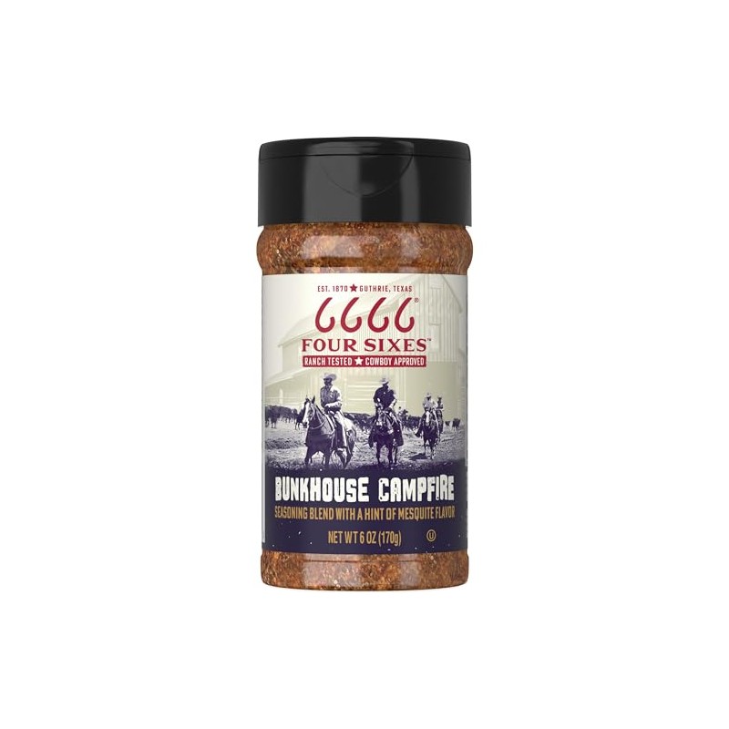 6666 Four Sixes Bunkhouse Campfire Seasoning, 6 Ounce