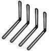 EATAKWARD 4 Pcs Stainless Steel L-Shaped Bracket, 2 Slot Joint