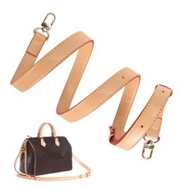 Kaempe Shoulder Strap for Bags, Leather Bag Straps for Changing, Strap for Shoulder Bag, Shoulder Strap for Neverfull, Speedy30, Alma, Pochette Metis (Honey Orange, Shoulder Strap Width 1.8 cm)