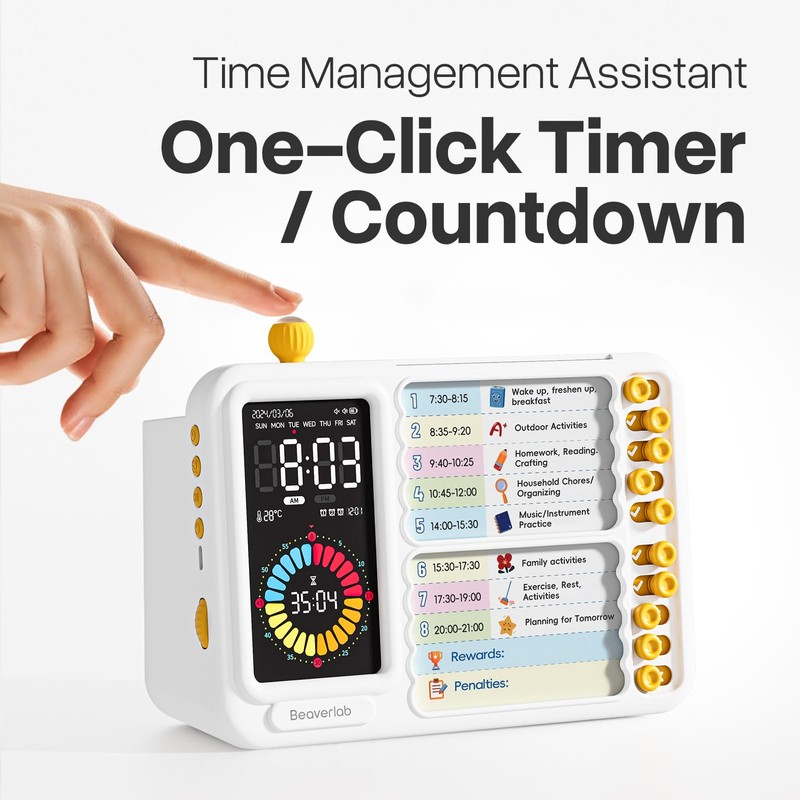 Visual Timer for Kids with 99 Minute Countdown, ADHD Timer