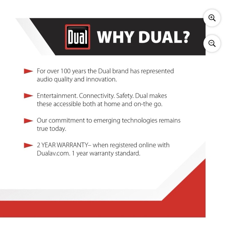 Dual Electronics XVM279SPK2 7 inch Car Stereo Bundle with 6.5"