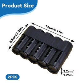 LIULINY Pack of 2 Change Storage, Compact Coin Holder Euro Coin Dispenser with 5 Coin Sorters, Eur Coin Box with Feathers, Plastic Euro Coin Sorter for Taxis Buses Restaurant (Black)