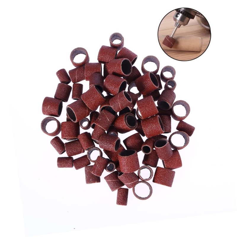 ULTECHNOVO 306pcs Sanding Drum Bands Nail Drill Kit Includes Sleeves