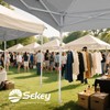 Sekey 10x10 Pop Up Canopy with One Push Setup- Beach