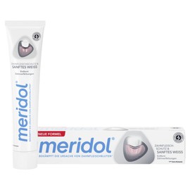 meridol Toothpaste Gentle White 75 ml - Antibacterial Effect, Toothpaste Protects Against Gum Disease, for Naturally White Teeth