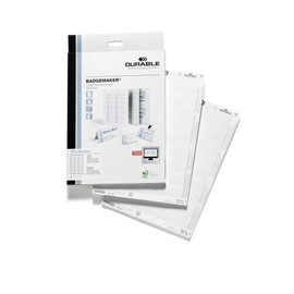 Durable Inserts for Duraprint Badgemaker Card 150gsm 30x60mm Ref 1451 [Pack of 540]