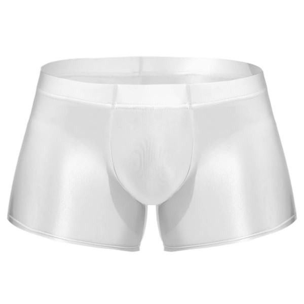 Men's Sexy Silky Boxers, Seamless Sheer Ultra Thin Cycling Boxer