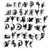 ECSiNG 40PCS Fairy Cutouts Silhouette Embellishments Jar Decals Decorative Paper