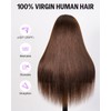 Megalook hair 6x5 Chocolate Brown Lace Front Wigs Human Hair