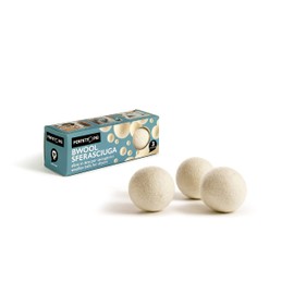 Perfetto Wool Ball for Dryer Bwool-3 Piece Set-Natural, Bianco, One Size